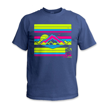 The High Country High Visibility Tee, Heather Navy, 2XL